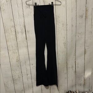 Aerie Black High-Rise Flare Pants